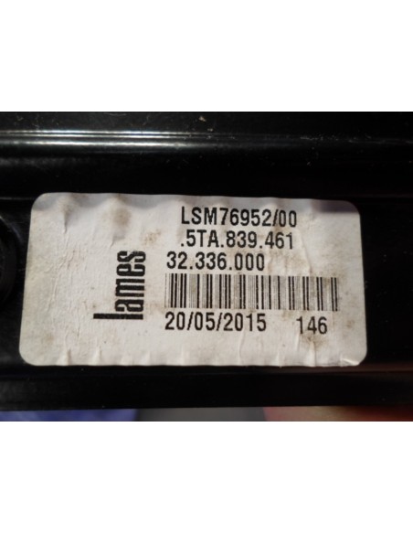 VW TOURAN III 5T MECHANIZM SZYBY L.TYŁ 5TA839461