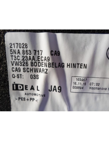 VW TIGUAN 5NA WYKŁADZINA 5NA863717