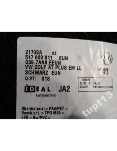 VW SPORTSVAN DYWANIKI WELUROWE KOMPLET ORYGINAŁ 2