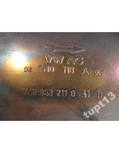 VW SHARAN 2012-2013 R TSI TŁUMIK ŚRODKOWY 7N0118A 2