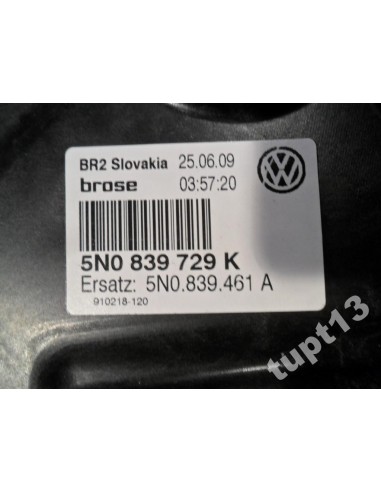 VW TIGUAN MECHANIZM PODNOSZENIA SZYBY LEWY TYŁ