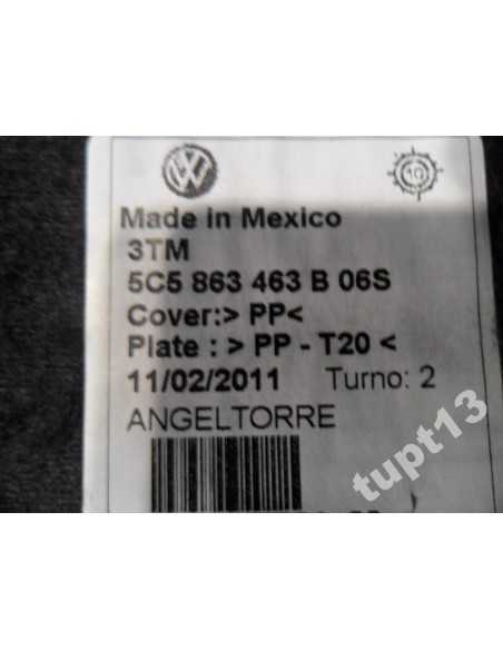 VW NEW BEETLE 5C WYKŁADZINA BAGAŻNIKA CZARNA