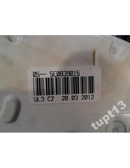 SKODA RAPID 2012-13R ZAMEK DRZWI LEWY TYŁ