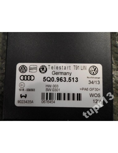 VW AUDI SKODA STEROWNIK MODUŁ TELESTART 5Q0963513