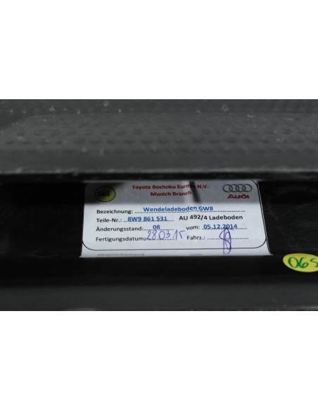 AUDI A4 LIFT KOMBI 8W PODŁOGA BAGAŻNIKA 8W9861531