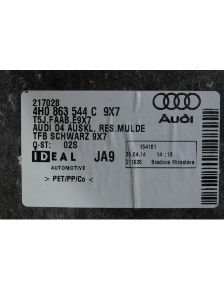 AUDI A8 4H 3.0 FSI WYKŁADZINA BAGAŻNIKA 4H0863544