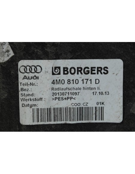 AUDI Q7 4M NADKOLE LEWE TYLNE 4M0810171D