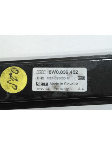 AUDI A4 LIFT MECHANIZM SZYBY PRAWY TYŁ 8W0839462