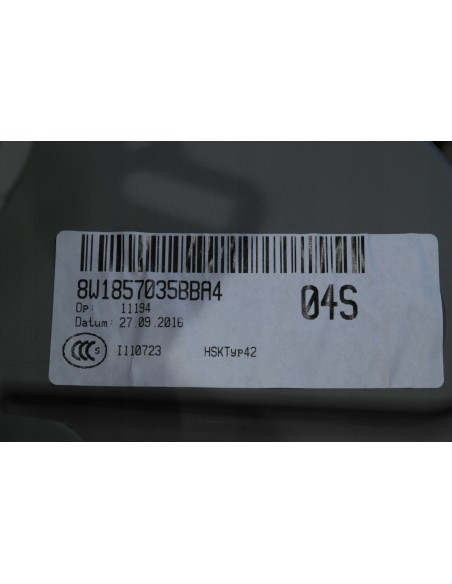 AUDI A4 8W0 SCHOWEK PASAŻERA SZARY 8W1857035