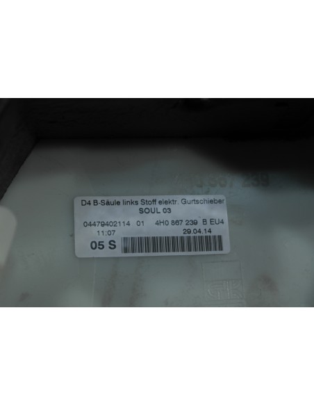 AUDI A8 4H TAPICERKA SŁUPKA B LEWA 4H0867239 B