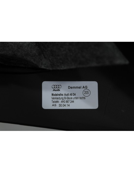 AUDI A8 4H TAPICERKA SŁUPKA B DÓŁ PRAWA 4H0867244