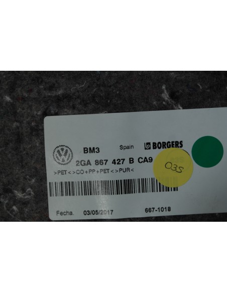 VW T-ROC TAPICERKA BAGAŻNIKA LEWA 2GA867427