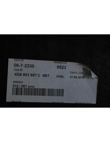 AUDI A7 S7 LIFT TAPICERKA BAGAŻNIKA LEWA 4G8863887