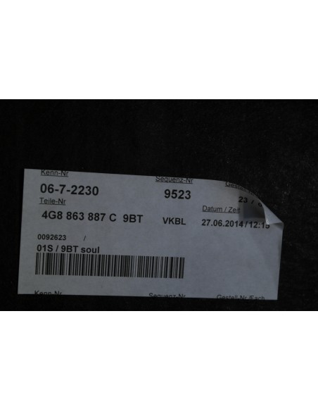 AUDI A7 S7 LIFT TAPICERKA BAGAŻNIKA LEWA 4G8863887