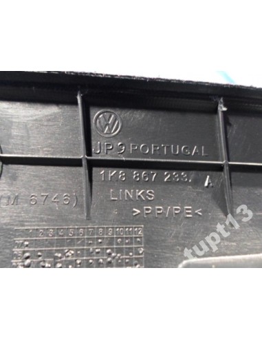 VW SCIROCCO FL TAPICERKA SŁUPKA 1K8867233A CZARNA