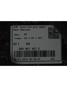 VW GOLF VII KOMBI TAPICERKA BAGAŻNIKA 5G9867427E 2