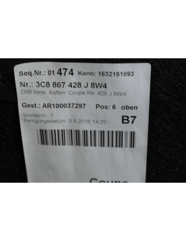 VW CC LIFT TAPICERKA BAGAŻNIKA PRAWA 3C8867428J