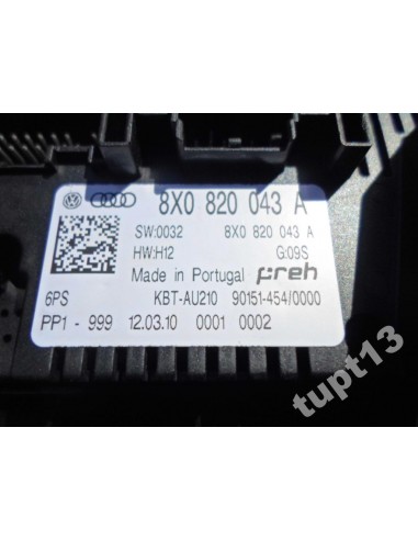 AUDI A1 PANEL KLIMATYZACJI 8X0820043A