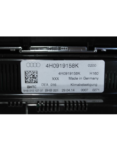 AUDI A8 4H PANEL KLIMATYZACJI TYŁ 4H0919158K
