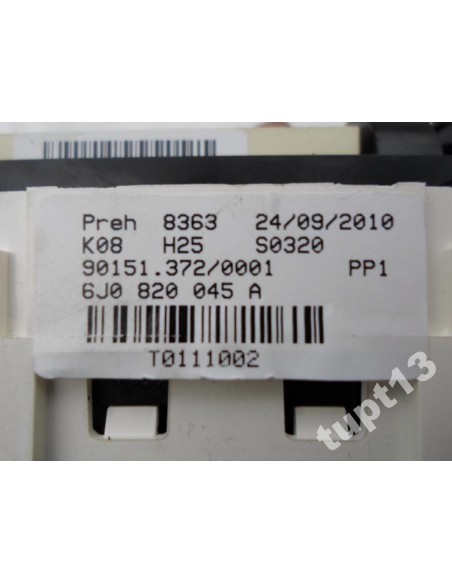 SEAT IBIZA IV 6J0 PANEL KLIMATYZACJI 6J0820045A