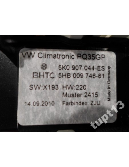 VW PANEL KLIMATYZACJI 5K0907044ES