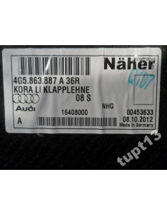 AUDI A6 4G0 SEDAN TAPICERKA BAGAŻNIKA PRAWA 2