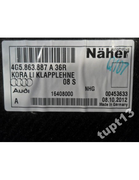 AUDI A6 4G0 SEDAN TAPICERKA BAGAŻNIKA PRAWA