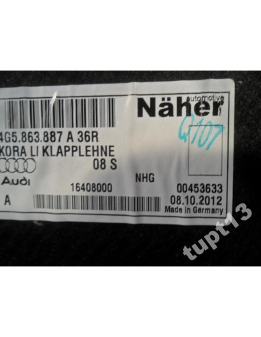 AUDI A6 4G0 SEDAN TAPICERKA BAGAŻNIKA LEWA