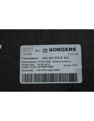 AUDI A8 D4 4H LIFT TAPICERKA KLAPY TYLNEJ