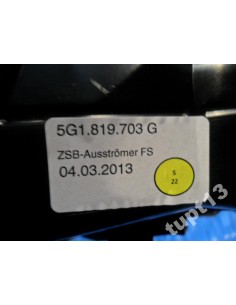 VW GOLF VII KRATKI NAWIEWU KOMPLET NAWIEWY 2