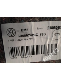 VW POLO 6R0 13-2015 R TAPICERKA BAGAŻNIKA PRAWA 2