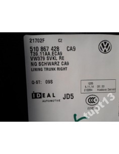 VW GOLF SPORTSVAN TAPICERKA BAGAŻNIKA 510867428 2