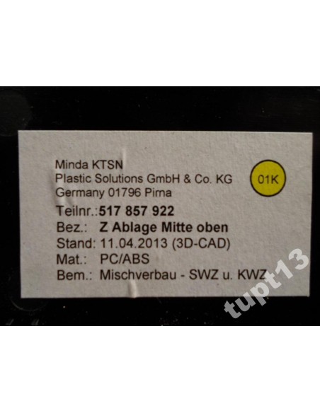 VW SPORTSVAN SCHOWEK Z DESKI GÓRNY CZARNY