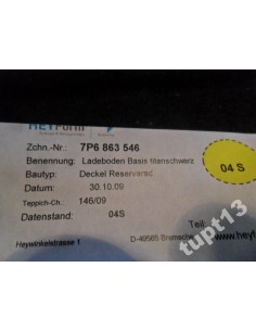 VW TOUAREG 10-14R PODŁOGA BAGAŻNIKA CZARNA 2