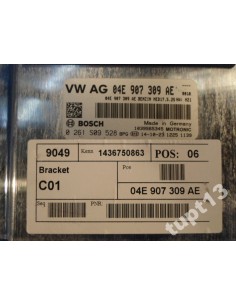 SEAT ALHAMBRA 1.4 TSI KOMPUTER SILNIKA 04E907309AE 2