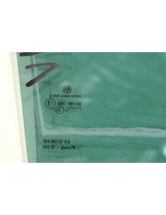 VW GOLF VI 5-D. SZYBA DRZWI PRAWA TYLNA 2