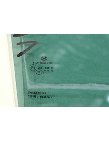 VW GOLF VI 5-D. SZYBA DRZWI PRAWA TYLNA