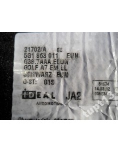 VW GOLF VII DYWANIKI WELUROWE KOMPLET ORYGINAŁ 2