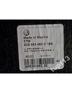 VW BEETLE 5C0 WYKŁADZINA BAGAŻNIKA CZARNA 2