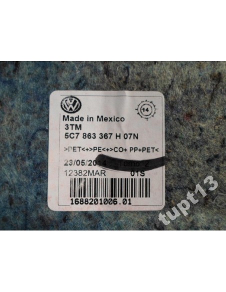 VW JETTA FL 2014-15 R WYKŁADZINA DYWAN WNETRZA