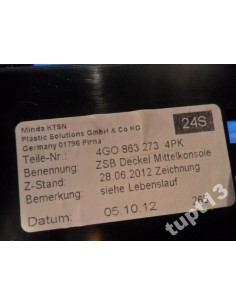 AUDI A6 4G0 SCHOWEK DEKOR 2