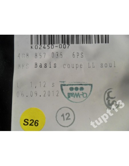 AUDI A6 4G0 SCHOWEK PASAŻERA CZARNY