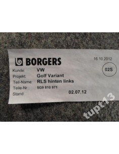 VW GOLF VII KOMBI NADKOLE TYLNE LEWE 5G9810971 2