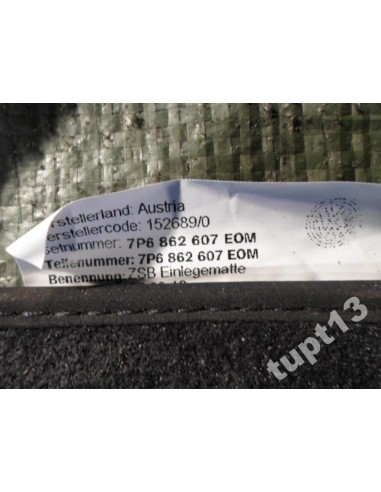 VW TOUAREG 10-14 R WYKŁADZINA BAGAŻNIKA