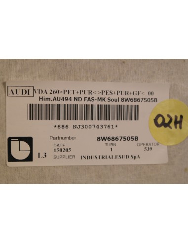 AUDI A5 LIFT 8W6 COUPE PODSUFITKA CZARNA 8W6867505