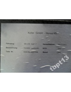 VW GOLF VII PODŁOGA WYKŁADZINA BAGAŻNIKA CZARNA 2