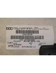 AUDI A3 8V FL 3-D. PODSUFITKA CZARNA 8V3867505K 2