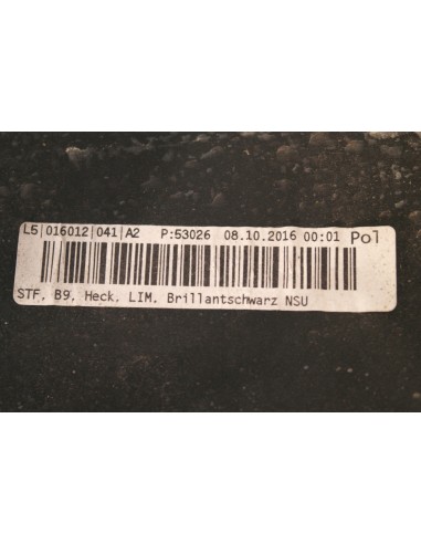 AUDI A4 LIFT SEDAN 8W ZDERZAK TYLNY LY9B