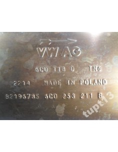 VW AUDI SEAT SKODA TŁUMIK ŚRODKOWY 6C0118D 2