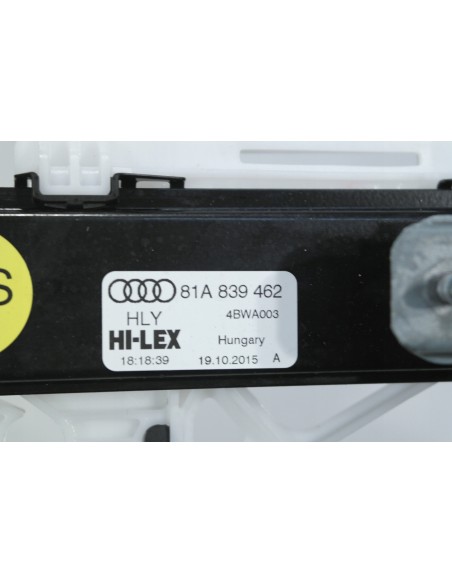 AUDI Q2 MECHANIZM SZYBY PRAWY TYŁ 81A839462